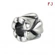 Sterling Silver Kera Heart Accented Bead