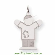 Sterling Silver Kid Charm