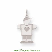 Sterling Silver Kid Charm