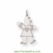 Sterling Silver Kid Charm