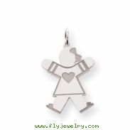 Sterling Silver Kid Charm