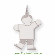 Sterling Silver Kid Charm