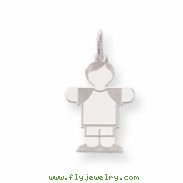 Sterling Silver Kid Charm