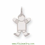 Sterling Silver Kid Charm