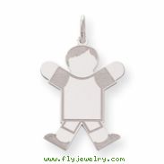 Sterling Silver Kid Charm