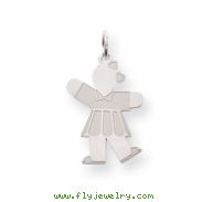 Sterling Silver Kid Charm