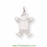 Sterling Silver Kid Charm