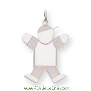 Sterling Silver Kid Charm