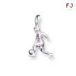 Sterling Silver Lady Bowler Charm