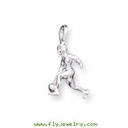 Sterling Silver Lady Bowler Charm