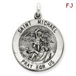 Sterling Silver Large Saint Michael Charm