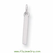 Sterling Silver Large Slanted Block Initial I Charm