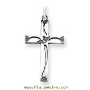 Sterling Silver Laser Designed Cross Charm