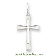 Sterling Silver Laser Designed Cross Charm