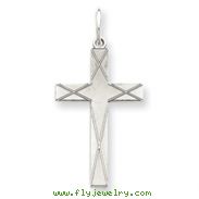 Sterling Silver Laser Designed Cross Pendant