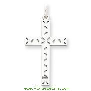 Sterling Silver Laser Designed Cross Pendant