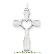 Sterling Silver Laser Designed Cross Pendant