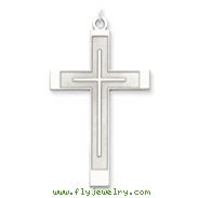 Sterling Silver Laser Designed Cross Pendant