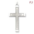 Sterling Silver Laser Designed Cross Pendant