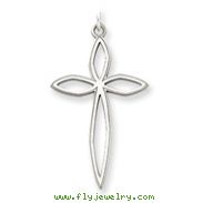 Sterling Silver Laser Designed Cross Pendant