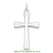 Sterling Silver Laser Designed Cross Pendant