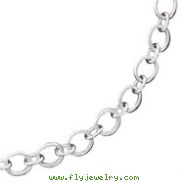 Sterling Silver Loop Link Necklace