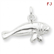 Sterling Silver Manatee Charm