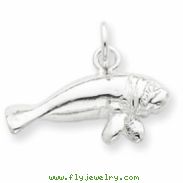 Sterling Silver Manatee Charm