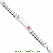 Sterling Silver Medical ID Curb Link Bracelet