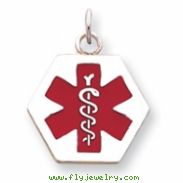 Sterling Silver Medical Jewelry Pendant