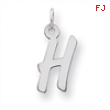 Sterling Silver Medium Initial H Charm