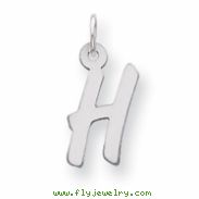 Sterling Silver Medium Initial H Charm