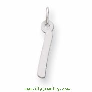 Sterling Silver Medium Initial I Charm