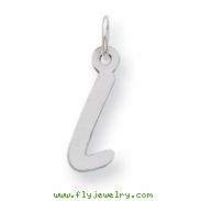 Sterling Silver Medium Initial L Charm