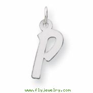 Sterling Silver Medium Initial P Charm