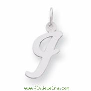 Sterling Silver Medium Script Intial I Charm