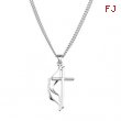 Sterling Silver Methodist Cross Necklace