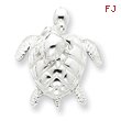Sterling Silver Mother & Baby Turtle Pendant