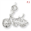 Sterling Silver Motorcycle Charm