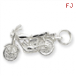 Sterling Silver Motorcycle Charm