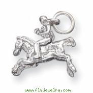 Sterling Silver Moveable Bronco Charm