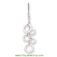 Sterling Silver Multi-Circle Drop Earrings