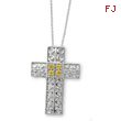 Sterling Silver November Cubic Zirconia Birthstone Message Of the Cross 18