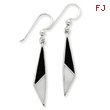 Sterling Silver Onyx & Mother of Pearl Earrings