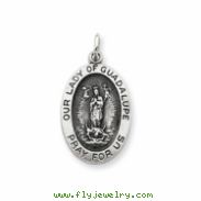 Sterling Silver Our Lady of Guadalpue Medal