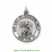 Sterling Silver Our Lady of Perpetual Help Medal