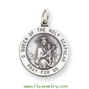 Sterling Silver Our lady Of The Holy Scapular Medal