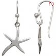 Sterling Silver Pair Starfish Earrings