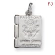 Sterling Silver Passport Charm