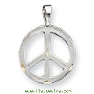 Sterling Silver Peace Symbol Charm